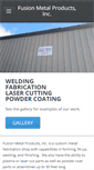 Mobile Screenshot of fusionmetalproducts.net
